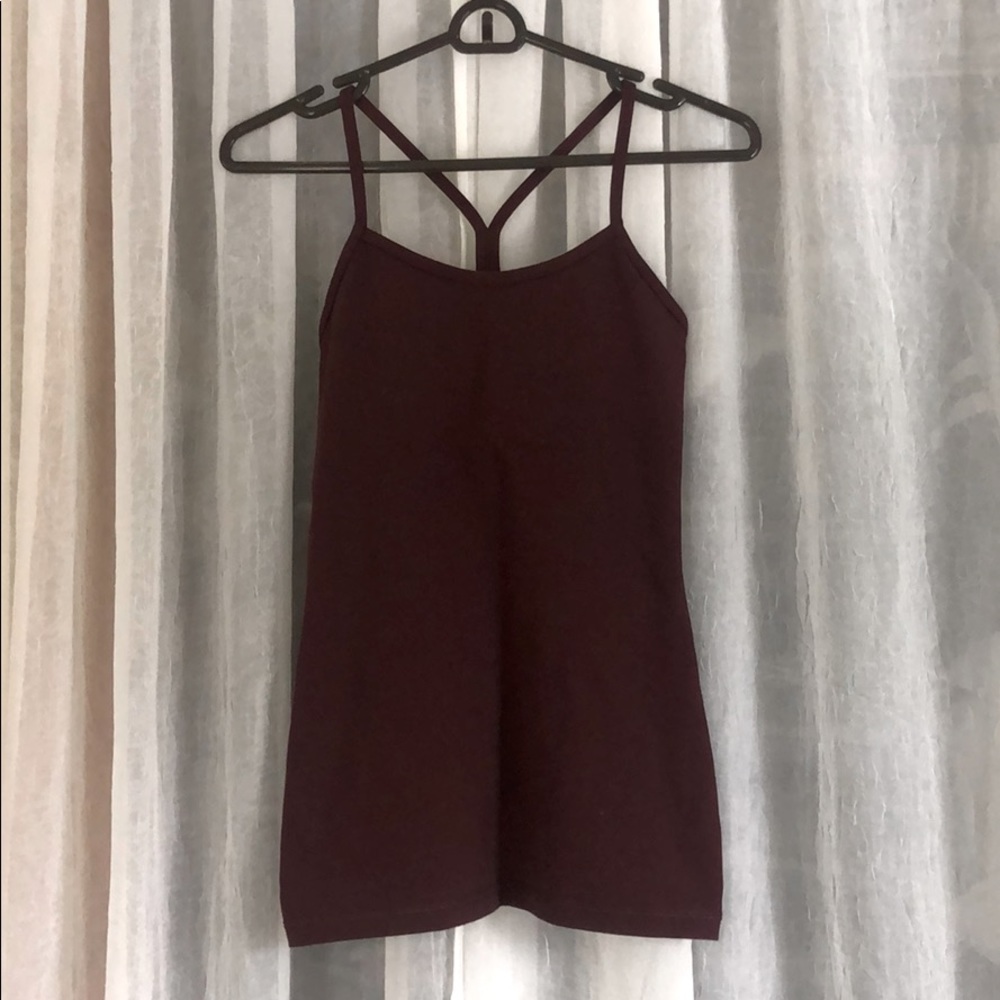 Lululemon Maroon Tank Power Y